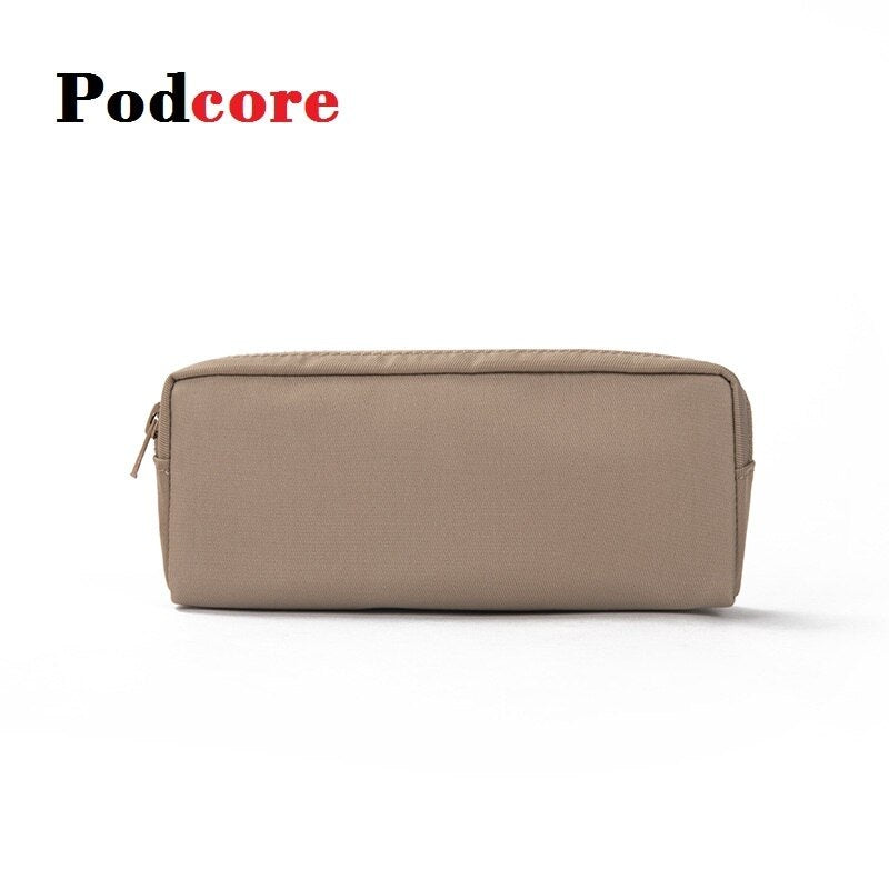 Podcore Flat Pencil Case for School for Girls Oxford Pencil Pouch – clocore