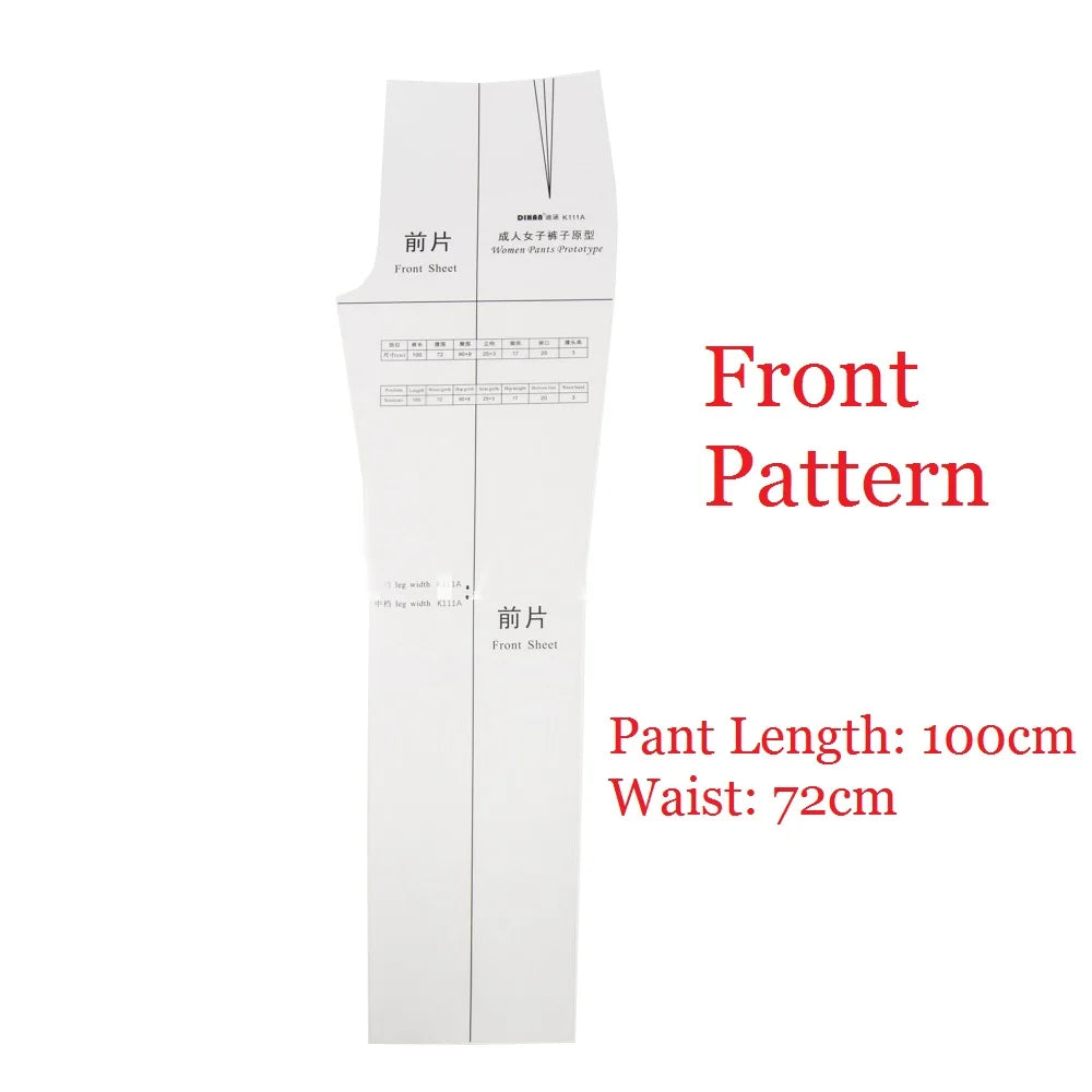 Pant Ruler Clocore 1:1 Full Scale Women Pant Prototype Large Fashion Design Patt ...