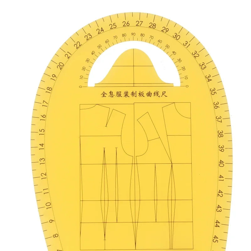 Guide Ruler to Pattern Making Fashion Design Ruler Clothing Curve Arm ...