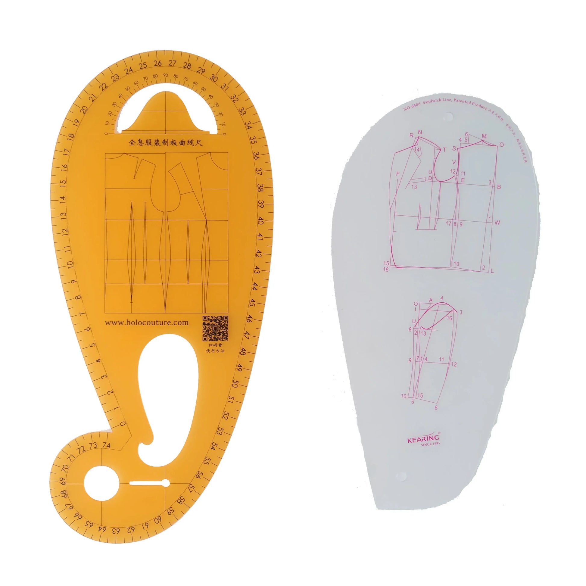 Guide Ruler to Pattern Making Fashion Design Ruler Clothing Curve Arm ...