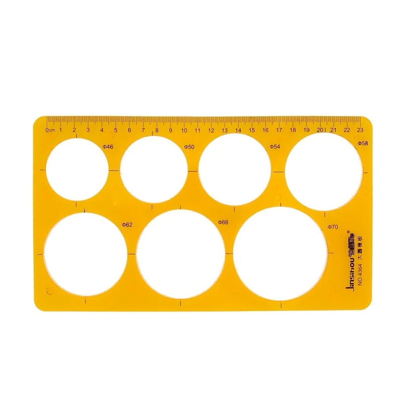 Plastic Drawing Template Ruler Kit Building Geometric Drawing Ruler for ...