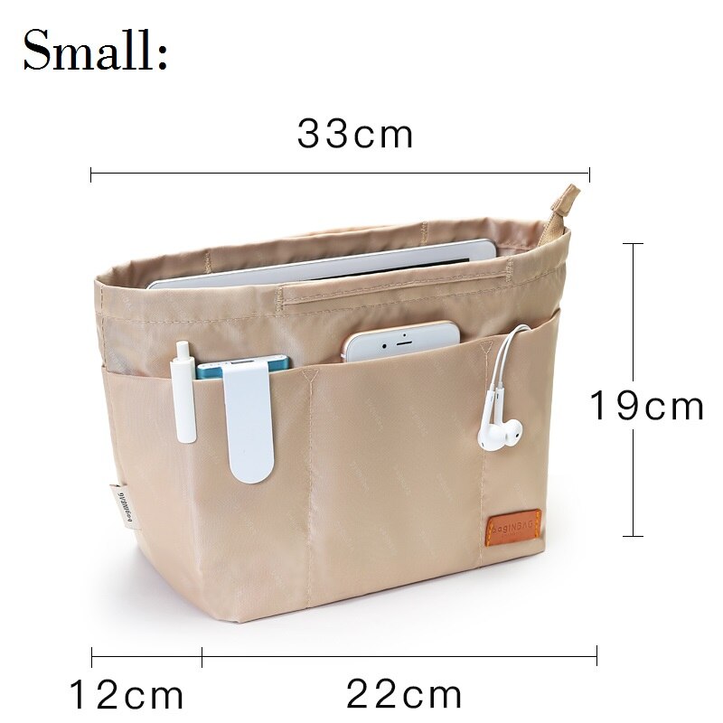 Purse Organizer Insert Handbag & Tote Organizer Bag In Bag With  Zipper-Black | M.catch.com.au