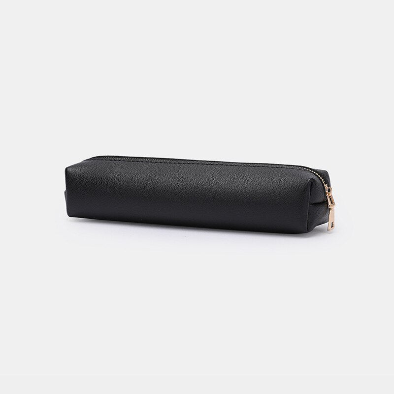 Black Small Leather Pencil Case – Choosing Keeping